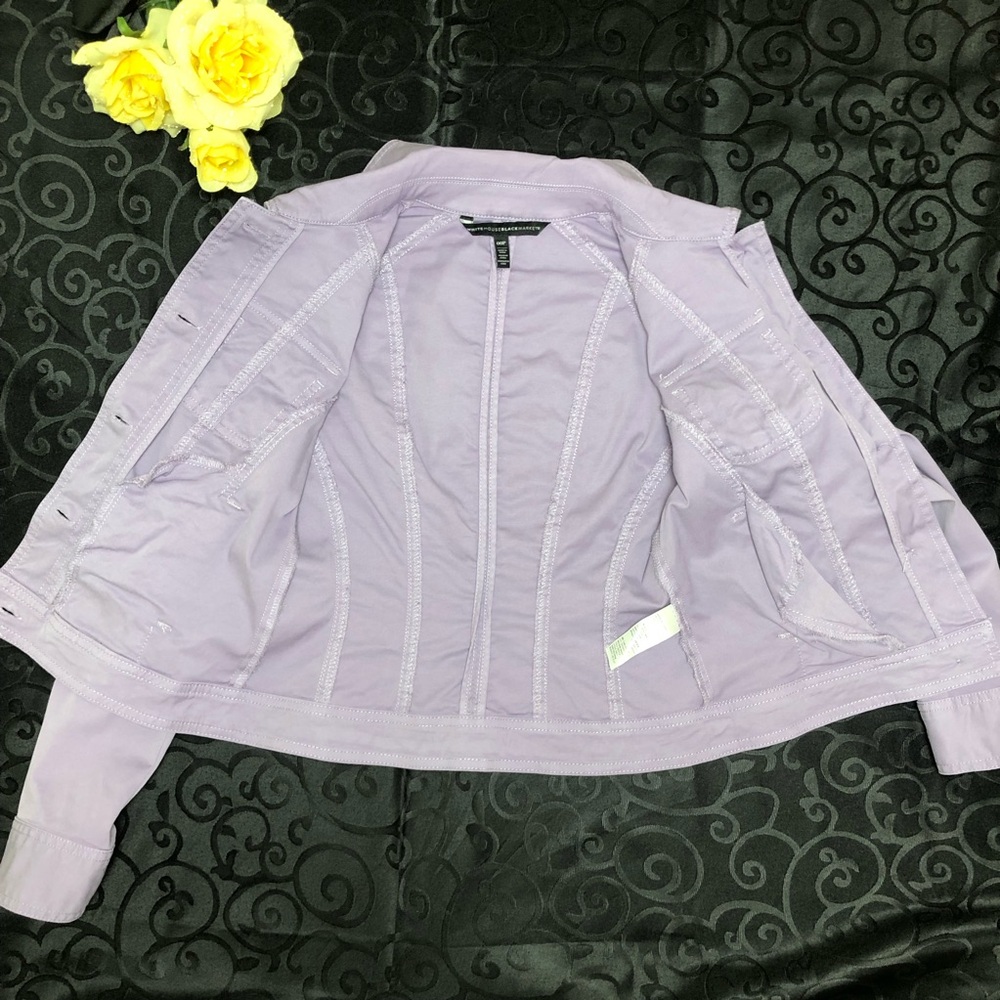 White House Black Market (WHBM) Light Weight Purple Jacket - Picture 9 of 10
